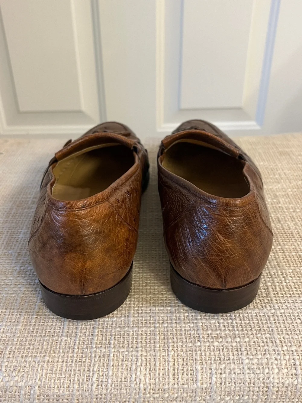 Bally Men’s Brown Leather Tassel Kiltie Loafers